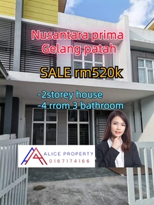 Nusantara prima gelang patah 2storey house for sale
