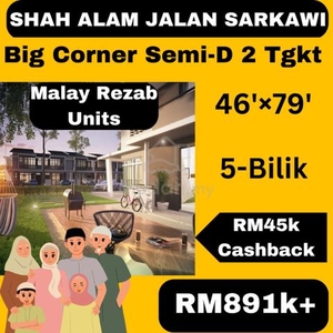 6-Bilik 46×79 Big Corner Semi-D 2 Tgkt Shah Alam Sek 30 7 13 14 UITM