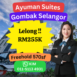Cheap Rm65k Ayuman Suites Serviced Residence @ Gombak Selangor