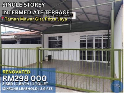 For Sale Fully Renovated Extend Single Storey❤️Taman Mawar Gita,Matang