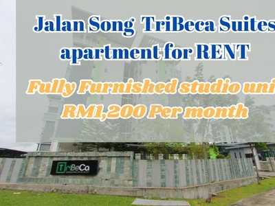Fully furnished studio unit in Kuching prime area