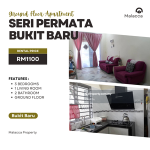 Grnd Floor Apartment Fully Furnish Low Rental Seri Permata Bukit Baru