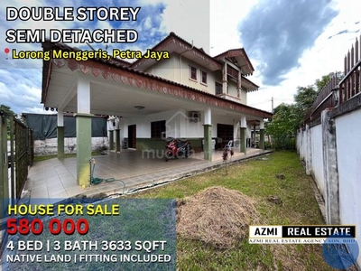 House Double Storey Semi D ❤️Lorong Menggeris Petra Jaya Kuching