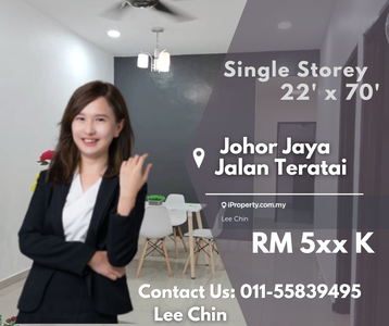 Johor jaya jalan teratai single storey renovated for sale