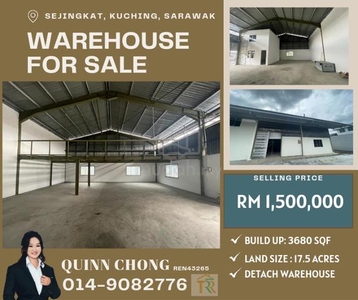 Kuching Bintawa Double Storey Semi D Warehouse for Sale