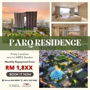 PARQ Residence@ Beside MBKS Swimming Pool (Kuching New Landmark)