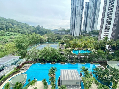 Private Lift Lobby Corner Unit with Serene Greenery and Pool View