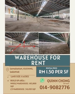 Samarahan Warehouse For Rent