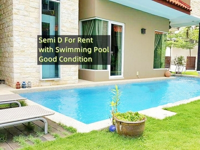 Beverly Heights, Ampang, 3 storey Semi D For Rent, with Swimming Pool
