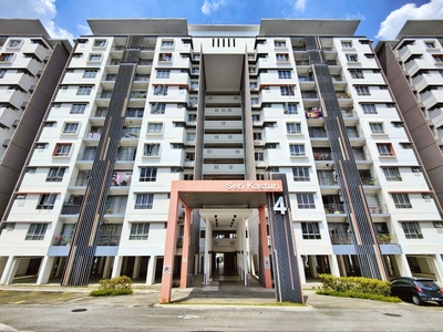 FOR SALE : Seri Kasturi Apartment, Setia Alam FLEXIBLE DEPOSIT! RENOVATED UNIT 950 sqft