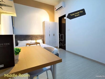 Premium Full Furnished Middle Room❗5min walking distance to LRT