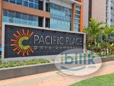 (Available Now!) Partial Furnished Medium Room with Full Window at Pacific Place@ Ara Damansara