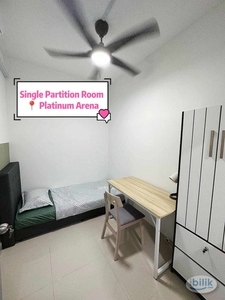 Quickly‼️ Low Rental Low Deposit‼️ Single Partition Room at Platinum Arena Old Klang Road