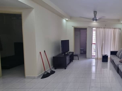 Sri ehsan apartment partly furnished unit for rent at taman ehsan kepong
