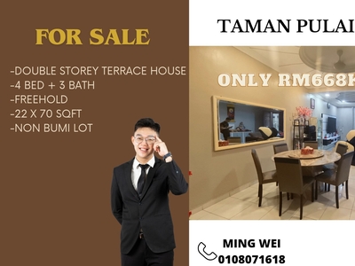 Taman Pulai Utama Double Storey Terrace House for Sale