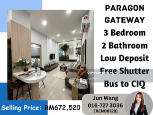Paragon Gateway New Project, Free Shutter bus to Ciq, Low Deposit