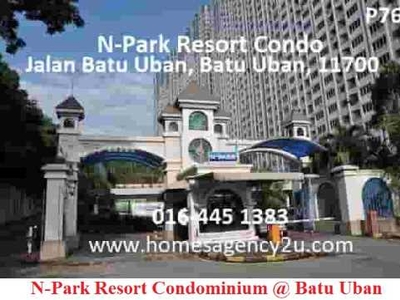 Ref:169, N-Park Condo at Batu Uban near USM, Factory, Air-port