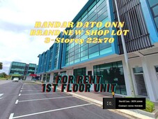 Bandar Dato Onn Brand New 3-Storey 22x70 Shop Lot