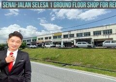 Taman Selesa,Senai Ground Floor Shop For Rent(Facing Road)