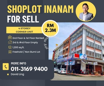4 Storey Corner ShopLot | Inanam Town |