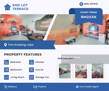 Full Loan Below Value 9% Renovate House End Lot 1 Teres Krubong Jaya
