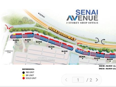 Senai Avenue @ Senai Brand New Multi Storey Shop Below Market For Sale