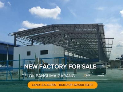 New Warehouse for Rent at Teluk Panglima Galang, Kemuning Klang