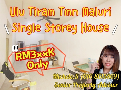 Ulu Tiram Tmn Maluri Single Storey House For Sale