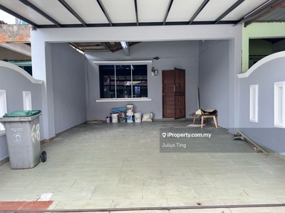 Double storey terrace house new painting good condition