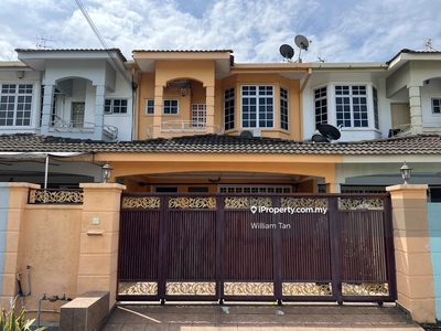 Facing Field Freehold Ipoh Double Storey Terrace Bercham Long Porch