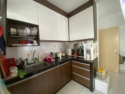 Freehold Renovated Kitchen Cabinet Apartment De Palma Setia Alam For Sale