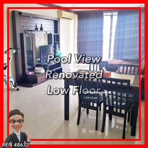 Renovated / Furnished / Pool view / Low Floor