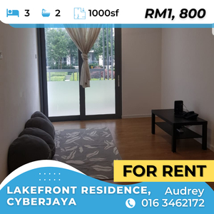 Lakefront 3R2B fully furnished