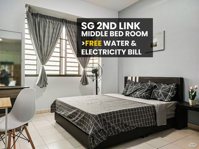 SG 2nd Link - Middle Room Free Water & Electric fee