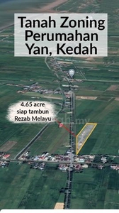 Tanah Rezab Melayu Zoning Perumahan Yan Kedah