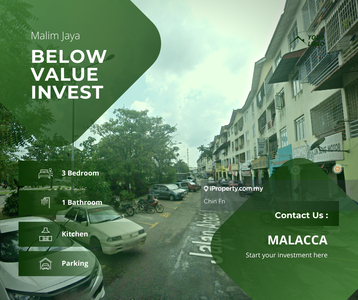 Wow !! Super Below Value 25% Good Investment Malim Jaya Bachang