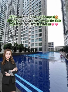 D Summit residences kempas/ 3room apartment for sale/ near edl ciq setia tropika impian emas bandar dato onn