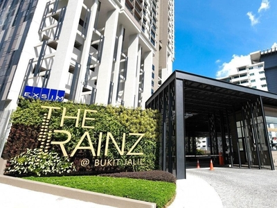 Fully Furnished 4 Rooms Condo LRT The Rainz Bukit Jalil Sri Petaling Kuala Lumpur For Rent