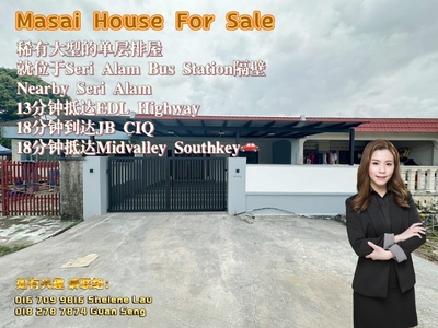 Masai Single Storey Terrace House For Sale/ Masai Taman Rinting Permas Jaya Taman Johor Jaya Pasir Gudang