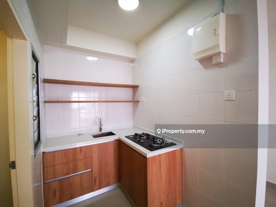 Partial with aircon, water heater, kitchen cabinet, bed