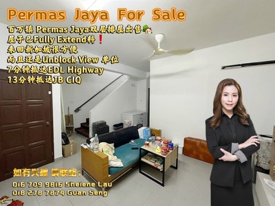 Permas Jaya Double Storey For SALE/ Senibong Cove Taman Rinting Molek Seri Alam Johor Jaya/ Near CIQ, EDL