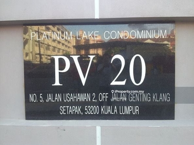 Platinum Lake Condominium pv 20 Rm400k kl genting klang setapak sentul