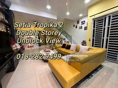 Setia Tropika 2, Double Storey Terrace, Unblock View