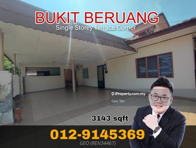 Single Storey Terrace Corner 3143 sqft 5 Rooms,Bukit Beruang, Melaka