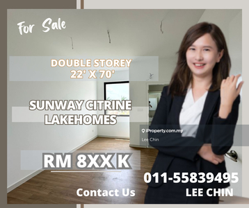 Sunway citrine lakehomes double storey brand new leasehold for sale