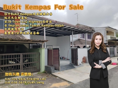 Taman Bukit Kempas Double Storey For SALE/ Johor Bahru Skudai Impian Emas Setia Tropika/ Near CIQ