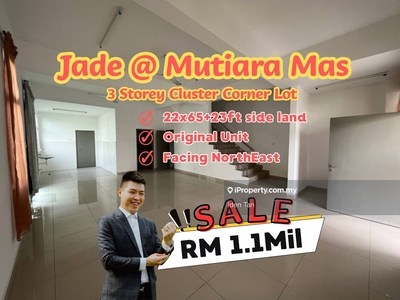 Jade Mutiara Mas 3 Storey Cluster House Corner Lot