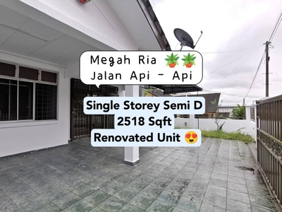 Megah Ria , Single Storey Semi D , Renovated