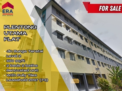 Tmn Plentong Utama 2rooms Low Cost Renovated Flat For Sale