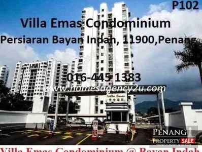 Ref:3244, Villa Emas Condo near Queensbay Mall, Penang Int. airport